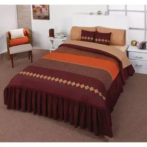 Edredón Doble Joy Cafe con 2 Cojines, Relleno de Plumón a Rayas, Estilo Tradicional, para Uso en el Hogar en Todas las Estaciones - Product Image 3