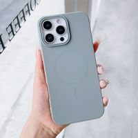 Coque de téléphone magnétique fine de type original pour iPhone 17 Pro Max 16 14 13 12 11 avec grandes découpes et couverture souple