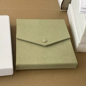 Factory Wholesale In Stock Custom Jewelry Pouch Luxury Packaging Bag For Women Necklace Bracelet Available In Black Grey Green - Product Image 5
