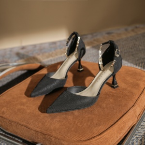 Zapatos de Tacón de Aguja con Punta Cerrada y Correa en el Tobillo, Impermeables, Elegantes y Sensuales para Boda, Antideslizantes para Fiesta de Baile para Mujer - Product Image 3
