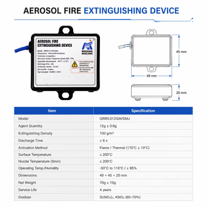 Sistema di Estinzione Incendi a Aerosol Economico in Materiale CRS Personalizzabile per Sale Archivio - Product Image 6