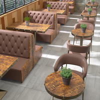 Meubles commerciaux de qualité supérieure pour hôtel, salon, bar à café, banquette, chaise de pub haut de gamme, dossier, ensemble de table à manger