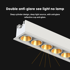 Allway Trần tuyến tính ánh sáng trong nhà cửa hàng khách sạn nhôm lõm 5W 15W 30W <span class=keywords><strong>Mini</strong></span> <span class=keywords><strong>LED</strong></span> tại chỗ Downlight - Product Image 2