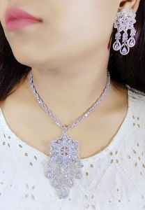 American Diamond Pendant <b>Set</b> Cz Stone Party Wear Premium Design <b>Jewellery</b> Handmade Bulk Product - Product Image 6