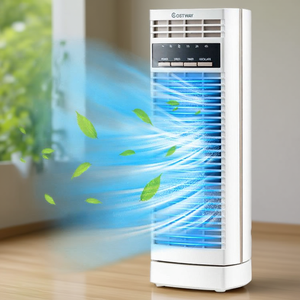 Ventilador de Torre Oscilante Mini Ostway de 14 Pulgadas, 3 Velocidades, Temporizador, Sistema de Ventilador Eléctrico de Escritorio - Product Image 2