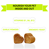 Comprimés à mâcher anti-puces pour animaux de compagnie, saveur poulet, 120 unités, pour chiens et chats, protection longue durée, en stock, vente chaude