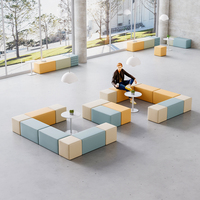Banc long et étroit en cuir au design moderne, chaise d'attente sans dossier pour hôpital, hôtel, réception, salon de coiffure
