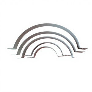 Penjepit Pipa Setengah Lingkaran Ganda Galvanis - Lingkaran Besi Datar Khusus PV untuk Tiang Lampu Jalan - Product Image 4