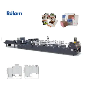 AS Series CD Box Package Making Folding Gluing Machine Coffee Cup Sleeve Folder Gluer