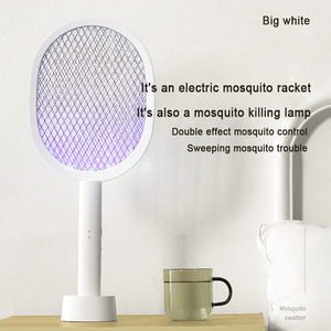 Matamoscas eléctrico Bug Zapper Raqueta Modos duales Mosquito Killer con luz de mosquito púrpura recargable para interiores - Product Image 5