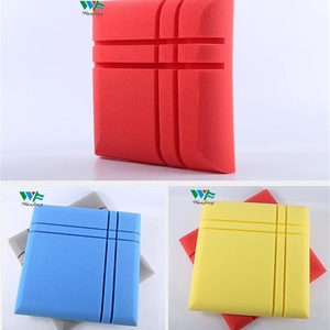 Wanfeng แผ่นโฟมอะคูสติกลายแถบ3D เก็บเสียงตัดเสียงรบกวนการออกแบบรูปแบบสตูดิโอที่ทันสมัยและเป็นมิตรต่อสิ่งแวดล้อม - Product Image 3