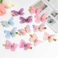 2024 nouvelle mode papillon pointe clip petit frais doux papillon pointe clip filles toutes frange décorative épingle à cheveux accessoires pour cheveux