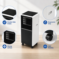Climatiseur portable domestique Airwens 12000 BTU à fréquence fixe, faible bruit, télécommande, économie d'énergie, double mode