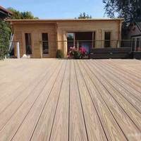 Planches de terrasse en WPC co-extrudées, grain de bois en relief 3D, résistantes à l'usure, anti-UV, imperméables, faible entretien, pour jardin extérieur