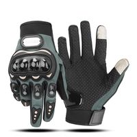 Gants de moto respirants à doigts entiers antidérapants pour hommes et femmes