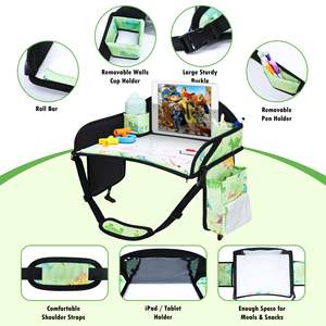 ถาดถาดใส่ของในรถสำหรับเด็กวัยหัดเดินสีดำใหม่อเนกประสงค์ถาดใส่ของเดินทางสำหรับเด็กวัยหัดเดิน - Product Image 2