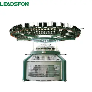 LEADSFON High Speed 14GG-32GG Single Jersey Circular Knitting Machine Single Jersey Highly Productive Standing Hair Machine