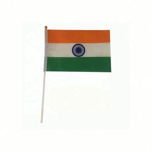 Wholesale Hot Trimming Superior Quality Factory Direct National Hand Held Waving India Indian <b>Flag</b> - Product Image 5