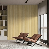 Panneau complet de contreplaqué d'OBS de film de PVC de prix bas d'usine de style de luxe léger français meubles ensembles de salon pour la décoration à la maison