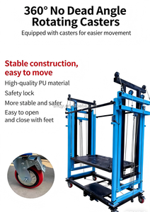 Platform Kerja Teleskopik Lipat Mobile 5m 6m 500kg, Mesin Pengangkat Listrik Kecil untuk Memindahkan Perabotan dalam Konstruksi - Product Image 5