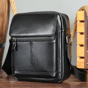 MARRANT Designer Men Side Shoulder Bag Business Office Leather Messenger Bag Genuine Leather Crossbody Bag Men