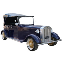 Offre Spéciale : Voiture Électrique Vintage, Alimentée par Batterie, Style Rétro, Idéale pour Petites Balades en Station Balnéaire