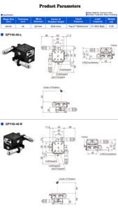 Diacion GPY40-40 manuale goniometro stadio xilassis Cross Roller guida micrometro teste ottica strumenti per la regolazione dell'angolo - Product Image 4