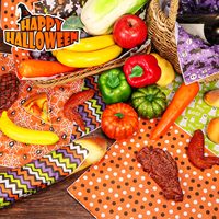 240 feuilles de papier sulfurisé PE anti-graisse pour Halloween, 30x30 cm, pour emballer biscuits, pain, sandwichs, paniers alimentaires, pour fêtes, maison, cuisine, bar
