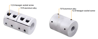 Accouplement monobloc rigide en acier à moyeu fendu, alésage 10 mm, 1000 tr/min, OEM, certifié ISO 9001:2008, couple 100 Nm, demi-axe