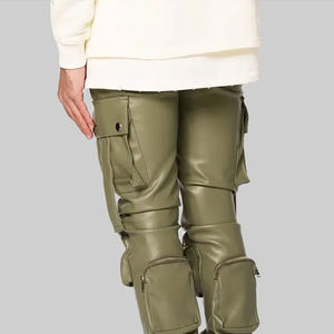 Pantalones de Cuero de Color Sólido para Exteriores, Pantalones de Cuero Genuino de Venta Caliente, Nuevo Diseño, Pantalones de Cuero para Hombre - Product Image 6