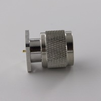 Connecteurs de type N mâle étanches pour antenne, 4 trous, 0,2/2,0 mm, avec embout TAB, câble coaxial RF, 17,5 mm², à bride carrée