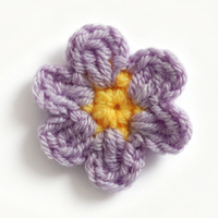 Vente en gros de mini fleurs décoratives en coton crochetées à la main pour la Saint-Valentin, pour sacs, vêtements