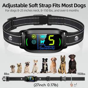 Collar de ladridos para perros, Collar de entrenamiento antiladridos inteligente recargable para perros con 5 vibraciones de pitido de sensibilidad ajustable - Product Image 5