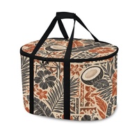 Sac de transport portable pour autocuiseur, avec imprimé floral tropical à feuilles de fleurs, idéal pour les pique-niques et les voyages