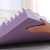 Surmatelas à Alvéoles 7 Zones en Mousse à Mémoire de Forme Infusée de Gel pour Hôtel Matelas Double Lit