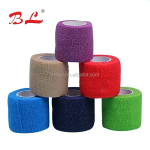 Veterinary Self-adhesive Cohesive Elastic Bandage Custom Logo Printing Medical Supplies,Non-woven