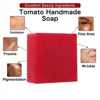 Savon éclaircissant à la tomate pour peaux ternes, en gros, OEM ODM, avec marque privée