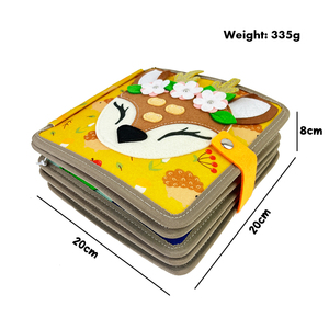 Libro Sensorial <span class=keywords><strong>para</strong></span> Bebés Estilo Ciervo Sika NF12, Juguetes Educativos Tempranos <span class=keywords><strong>para</strong></span> Niños, Libro de Actividades Tranquilas <span class=keywords><strong>para</strong></span> Niños Pequeños, Precio de Fábrica al por Mayor - Product Image 2