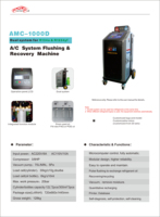 Máquina de Llenado y Recuperación de Refrigerante Totalmente Automática LAUNCH AMC 1000D para R134a/R1234yf con CA 220-240V