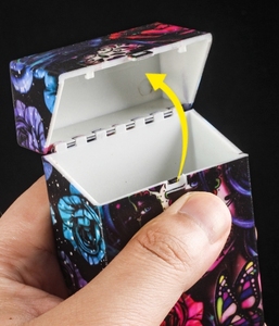 Bán Buôn Tùy Chỉnh Phổ Biến Ngoài Trời Độc Đáo Skull Thuốc Lá Tự Động Hộp Lưu Trữ 20 Pcs Nhựa Thuốc Lá Trường Hợp Chủ - Product Image 5