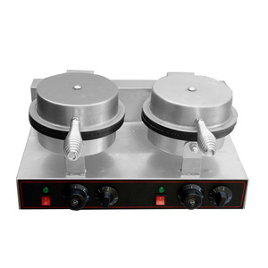 Machine professionnelle électrique artisanale pour cornets <span class=keywords><strong>de</strong></span> crème glacée et cornets croustillants, machine à rouleaux d'œufs double ou simple tête pour stand - Product Image 4