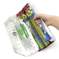 Sacs refermables personnalisés imprimés pour l'emballage alimentaire, sacs en plastique pour fruits et légumes