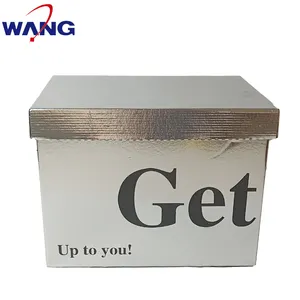 Kotak kemasan pakaian portabel daur ulang pegangan dapat dipindahkan untuk mengatur dan menyimpan karton