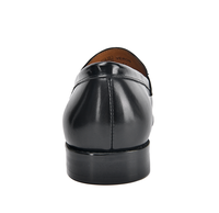 Mocassins pour hommes en cuir véritable de style britannique, confortables, à enfiler, motif uni, chaussures de bureau et de carrière