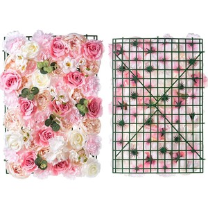 Fondo de Pared de Flores de Seda HLC de 40x60cm, Reutilizable, con Soporte para Eventos de Boda, Fiestas, Hoteles y Boutiques - Product Image 1