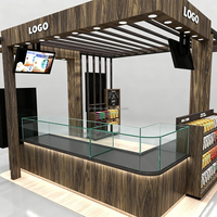 Chine intelligente sur bois comme événements Bar Dicor automatique extérieur désert personnalisé comptoir Machine à café kiosque Table
