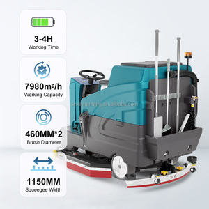 Autolaveuse autoportée GAOGE X96 à batterie pour grandes surfaces, avec balai de 1150 mm, idéale pour les centres logistiques - Product Image 4