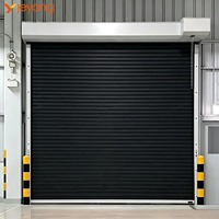 Porte de garage enroulable en aluminium et acier, résistante au vent, moderne, pour usage extérieur, très vendue en Chine
