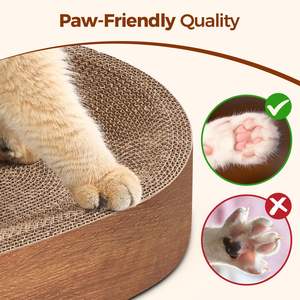 JQ moderno grigio tiragraffi con cestino Kratzbaum gratta e vinci per gatti che dormono - Product Image 4