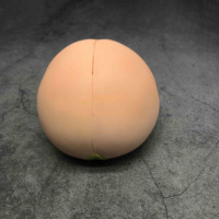 Groothandel op maat gemaakte PU-schuim sensorische fidget toy perzikvormige stressbal zachte fruit stressverlichting cadeaus
